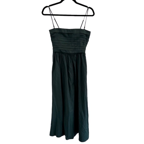 NEW Reformation Lissa Dress Forest Green Size 4 - Picture 4 of 8